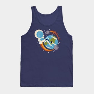 Kawaii Spaceman Tank Top